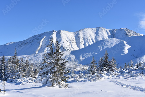 Polish mountains Tatry winter snow in the mountain © Albin Marciniak