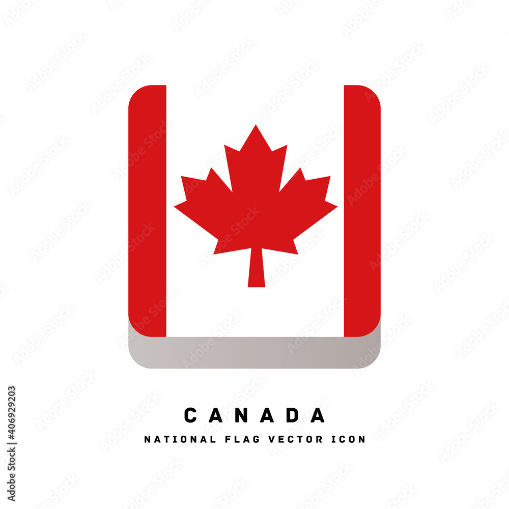 Obraz premium National Flag designed like a square icon[Canada]