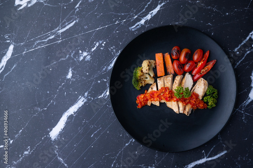 Healthy food with complete ...