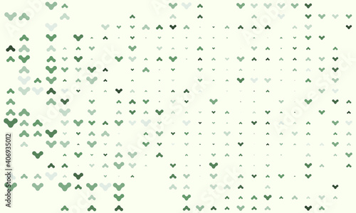 Light green vector layout with triangles or arrows. Pattern can be used for any projects.