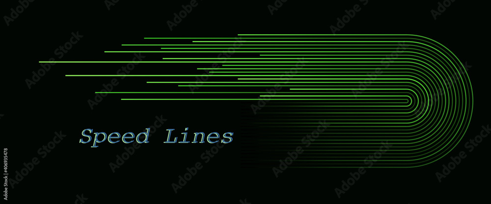 Waves lines flowing dynamic pattern in green colors over dark background as concept of speed, AI technology, communication. Waves lines flowing dynamic pattern in green colors over dark background as concept of speed, AI technology, communication.