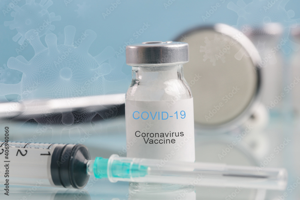Corona Virus vaccine bottles. Vaccination, immunization, treatment to cure Covid 19 infection. Healthcare And Medical concept. Corona Virus vaccine bottles. Vaccination, immunization, treatment to cure Covid 19 infection. Healthcare And Medical concept.