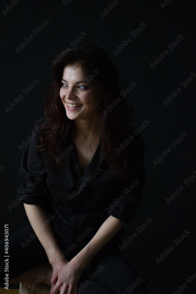 portrait of a smiling young woman portrait of a smiling young woman
