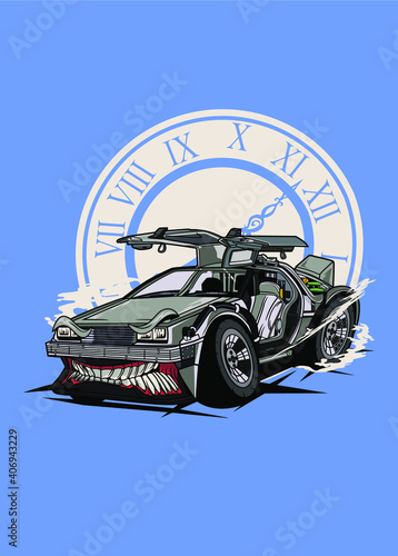 MONSTER CAR TIME MACHINE
