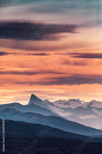 Dramatic sky over Argentinian Patagonia around town of ElChalten © Gleb Tarassenko