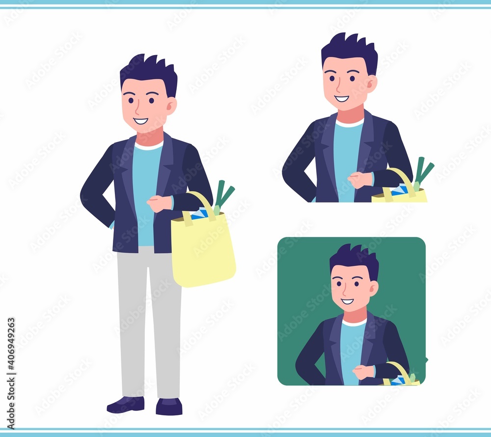 Obraz premium Young man in a jacket