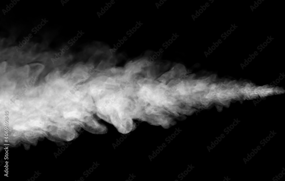 Fototapeta premium smoke steam isolated black background 