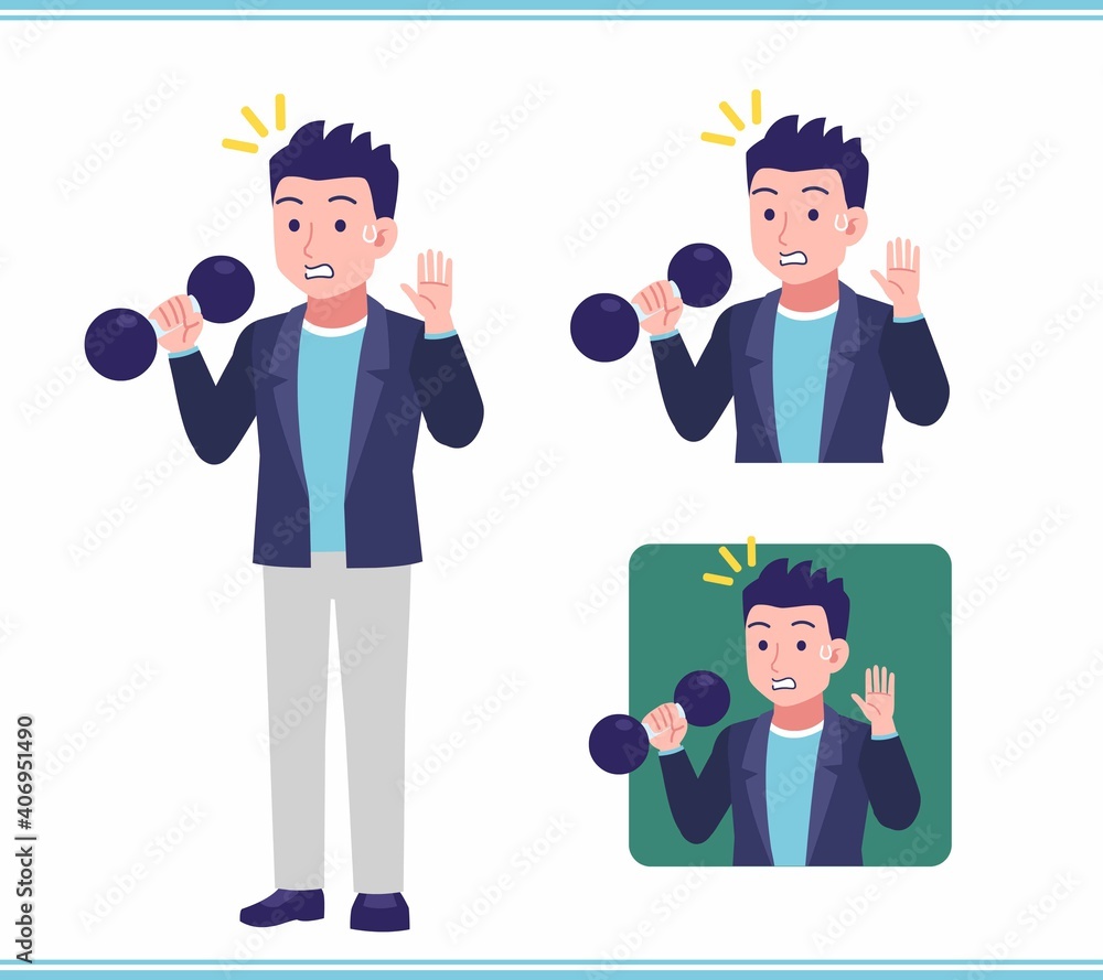 Young man in a jacket