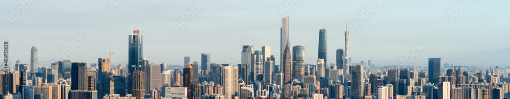 Guangzhou modern urban cityscape skyline