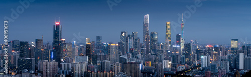 Guangzhou modern urban cityscape skyline