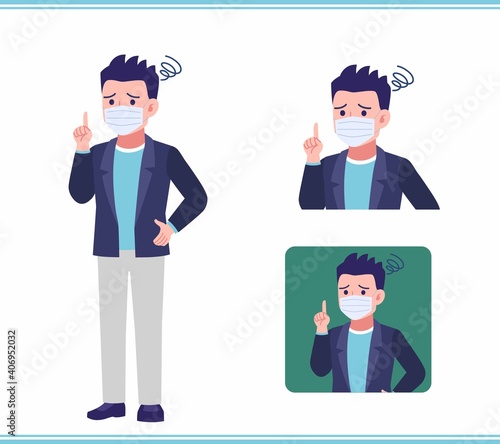Young man in a jacket