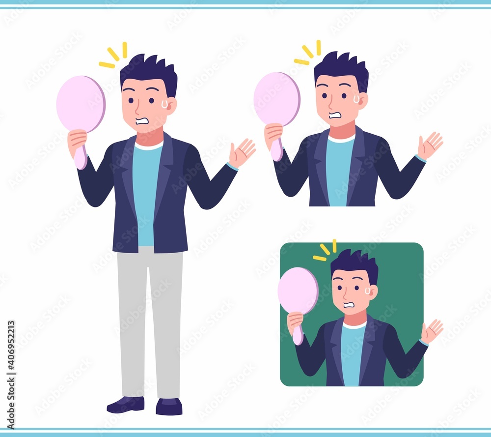 Young man in a jacket Young man in a jacket