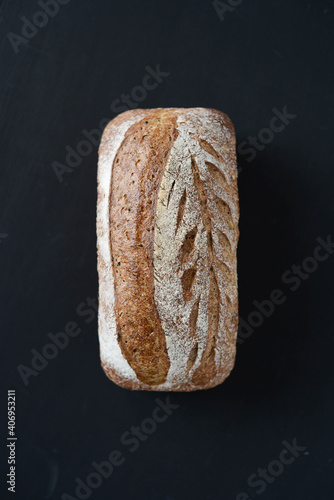 Baking homemade sesame bread is aromatic.