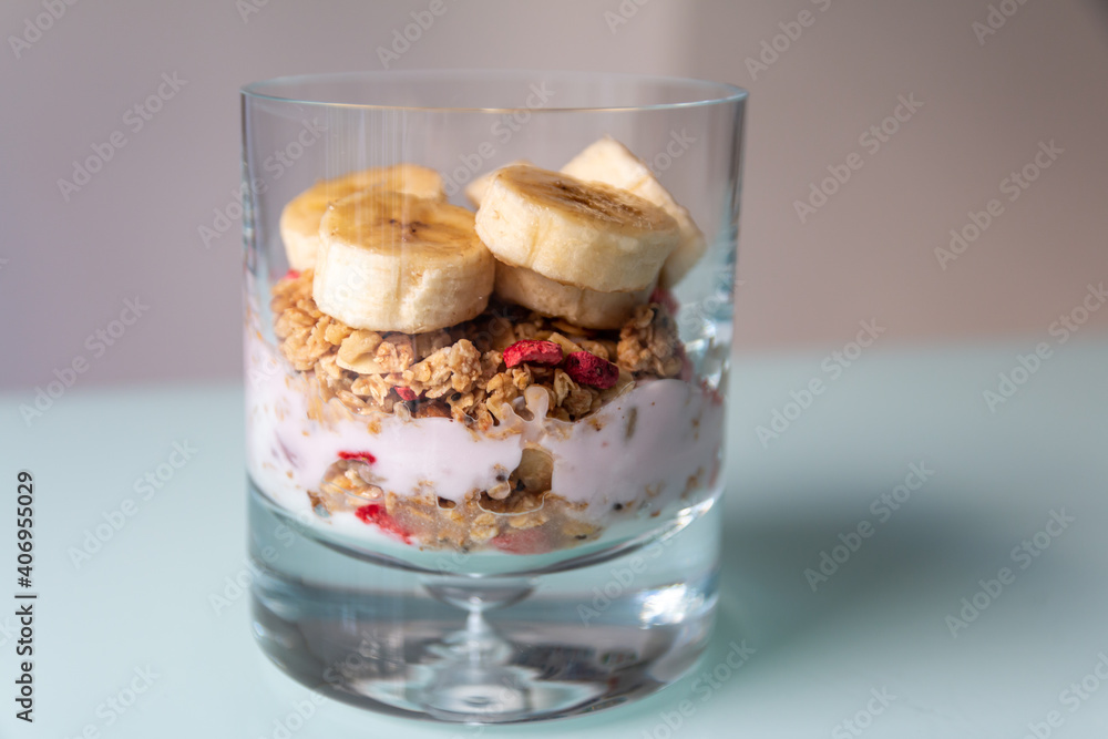 fresh healthy yogurt with granola fresh healthy yogurt with granola