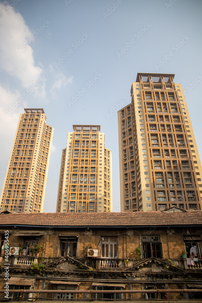 Concrete buildings showing growing cities