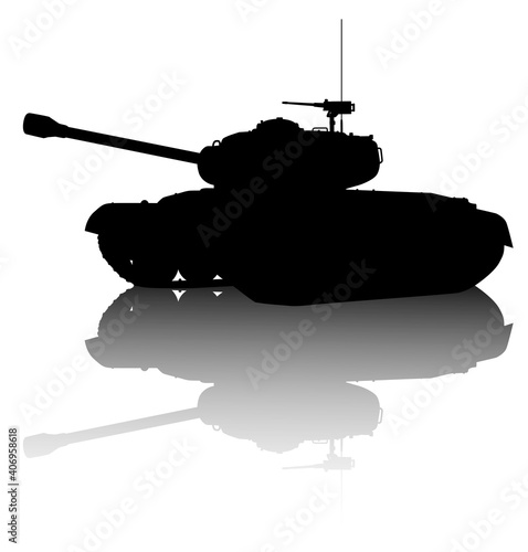 Tank vector silhouette