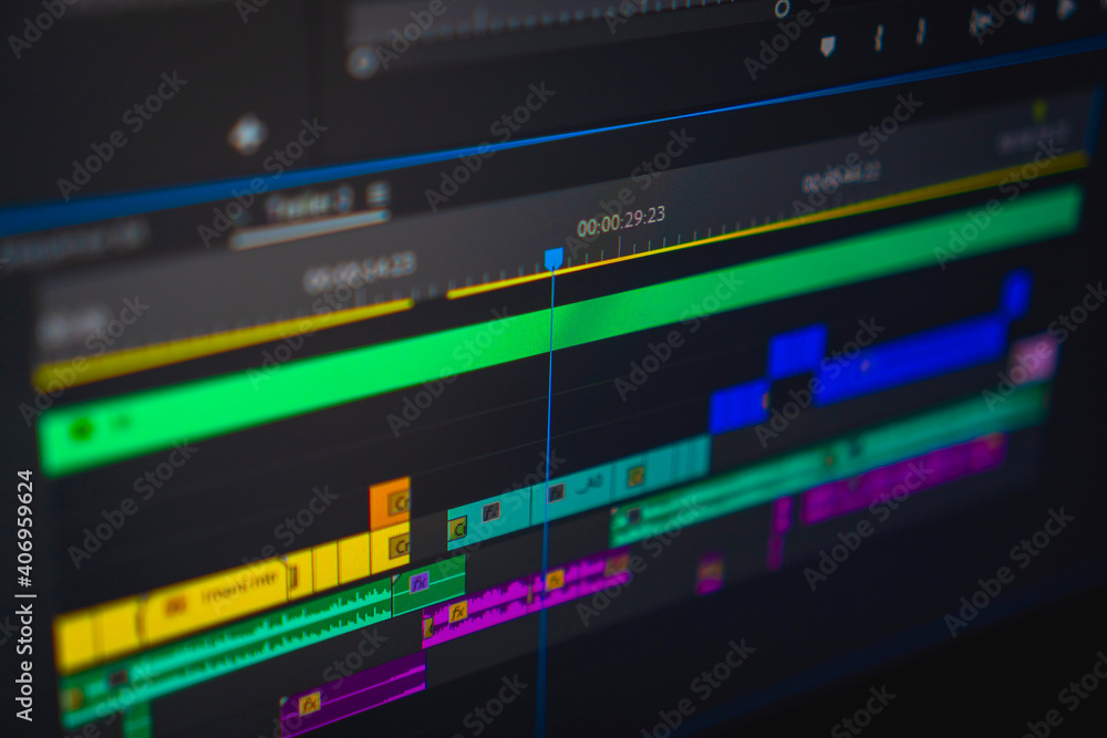 Professional video editing timeline. video editing concept. Professional video editing timeline. video editing concept.