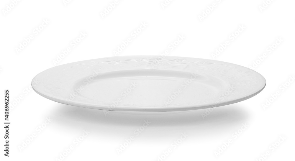 white plate isolated on white background white plate isolated on white background