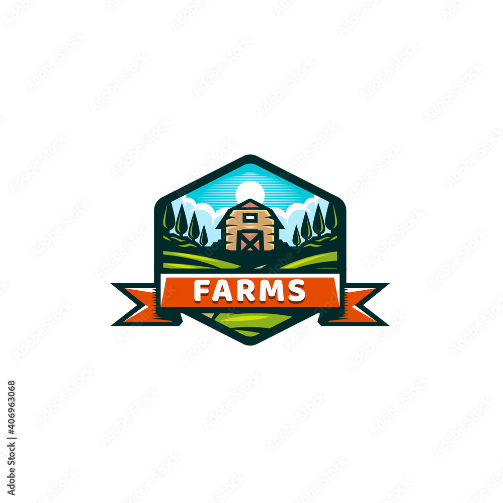 farm 19 Logo Template