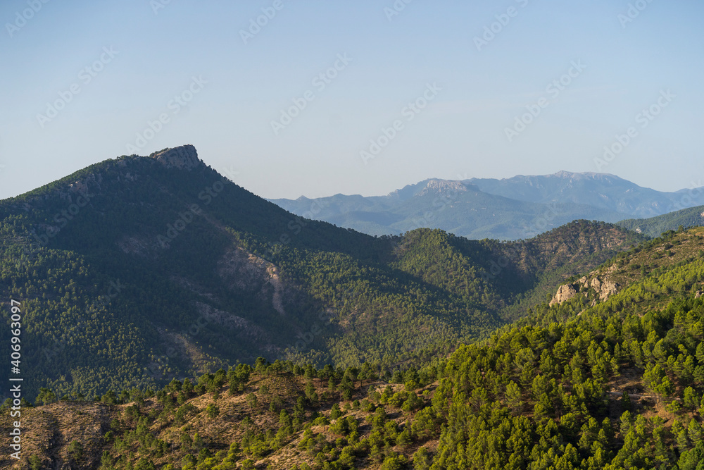 Mountains landscape in the natural park of 