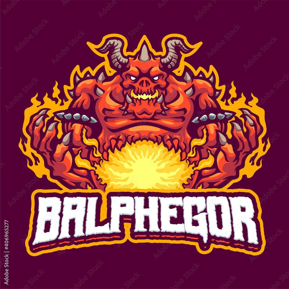 balphegor Mascot logo template
