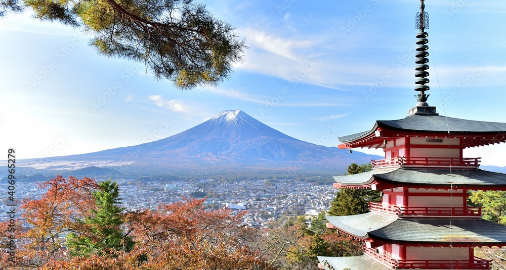 Mt.Fuji and Niikura Sengen shrine