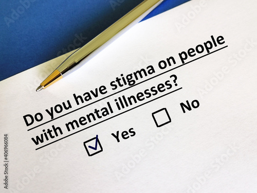 Photography Questionnaire about stigma