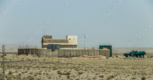 Daily refugee village life in Badghis, Afghanistan in the desert. photo