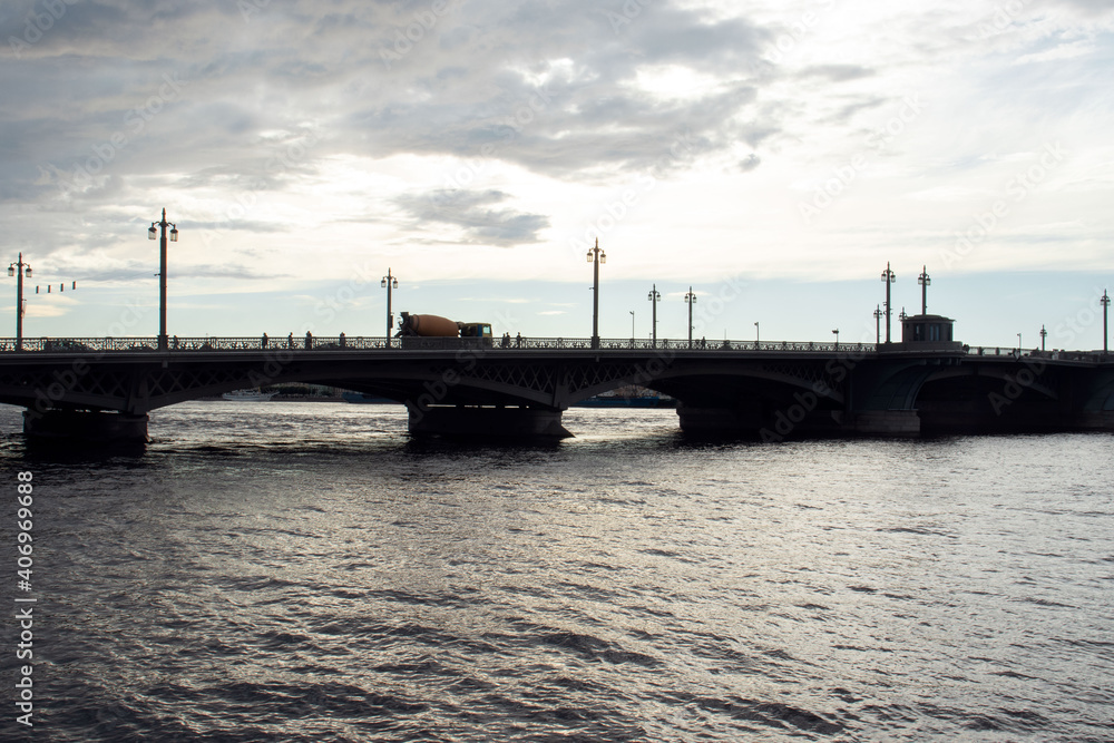 Neva, Annunciation bridge, St. Petersburg