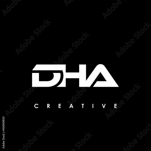 DHA Letter Initial Logo Design Template Vector Illustration	

