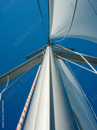 sail boat yacht mast and rigging