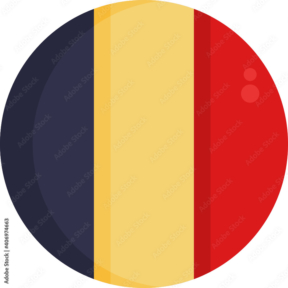 Fototapeta premium National Flag Icon. Vector. Illustration.