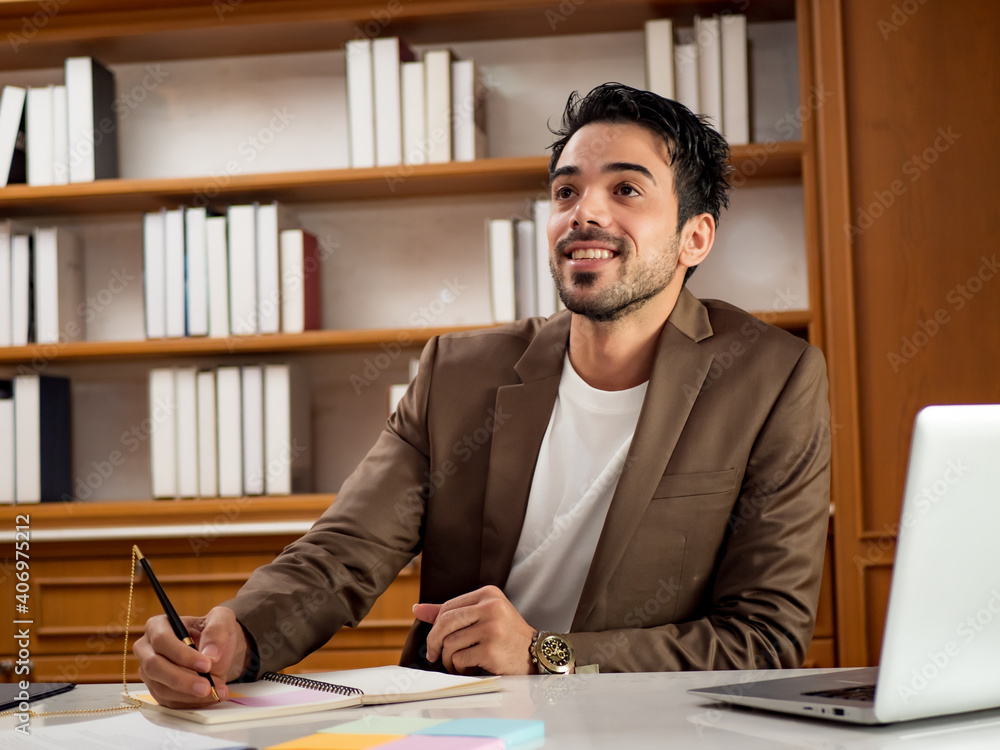 Portrait of businessman working in the office Portrait of businessman working in the office