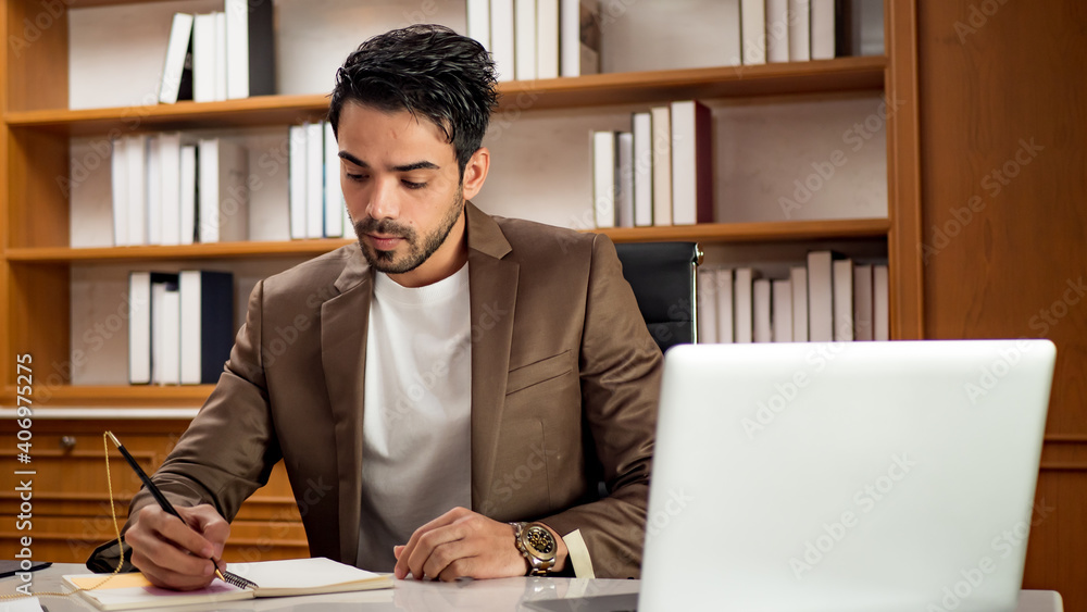 Portrait of businessman working in the office Portrait of businessman working in the office