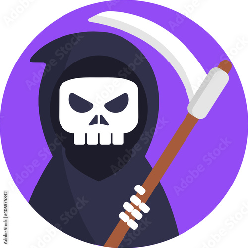 funeral icon. outline thin line icon. vector. illustration 