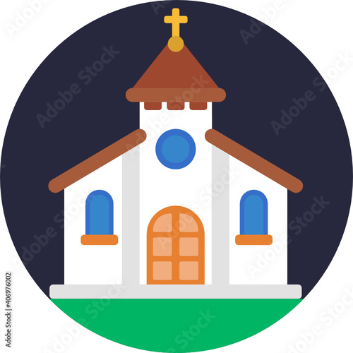 funeral icon. outline thin line icon. vector. illustration 