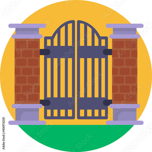 funeral icon. outline thin line icon. vector. illustration 