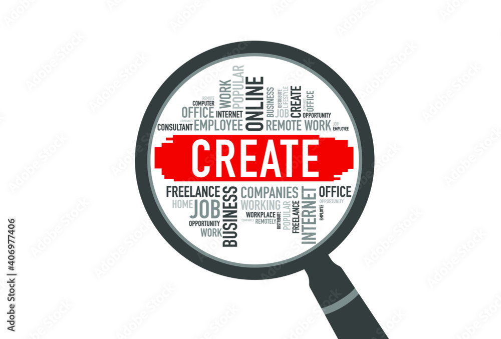 CREATE word cloud with magnifying CREATE word cloud with magnifying