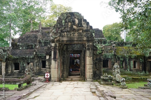 Banteay Kdei Temple in Siem Reap, Cambodia, Ancient Khmer architecture.