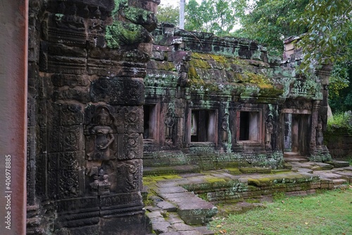 Banteay Kdei Temple in Siem Reap  Cambodia  Ancient Khmer architecture.