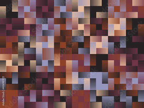 Seamless Abstract Vector Pattern Design With Geometric Repetitive Shapes Tiles