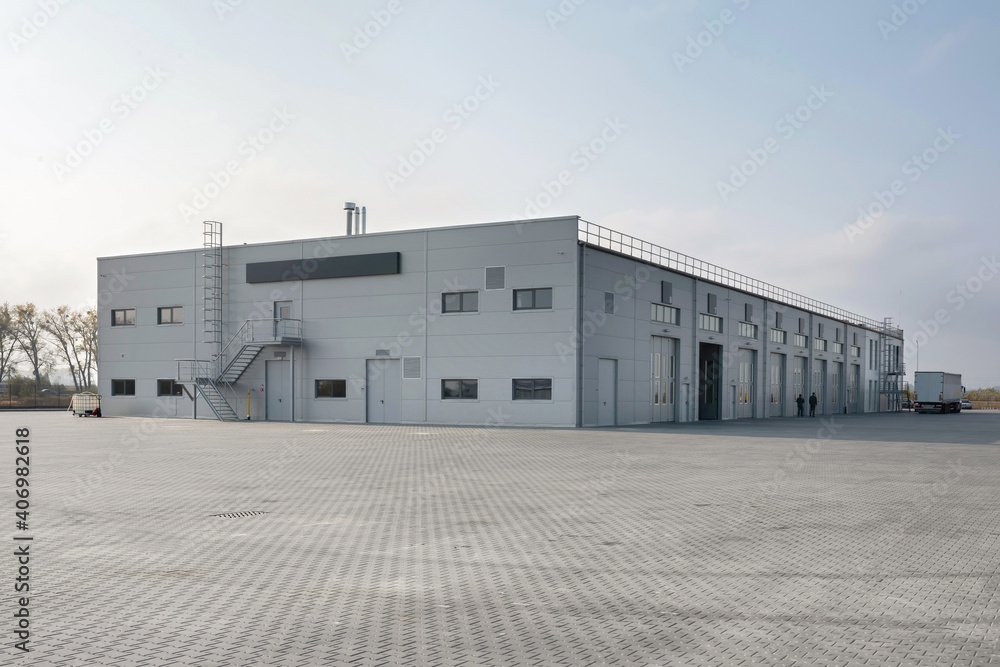 Car service for trucks and cars. Large garage for car maintenance, repair, diagnostics