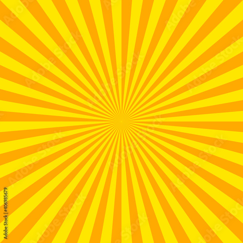Summer background with orange yellow rays summer sun hot swirl with space for your message