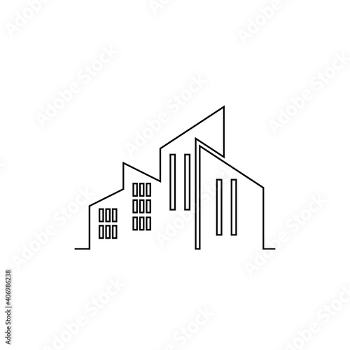 Luxury Building Construction. Vector