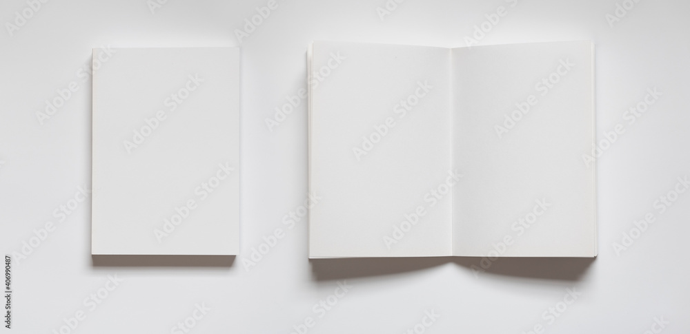 Photo of a real blank book Photo of a real blank book