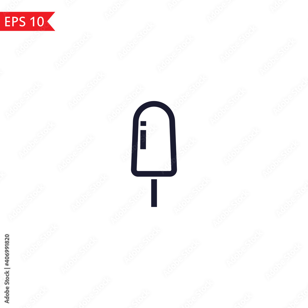 Ice Cream line Vector icon,Chocolate Ice Cream line Vector icon,Chocolate