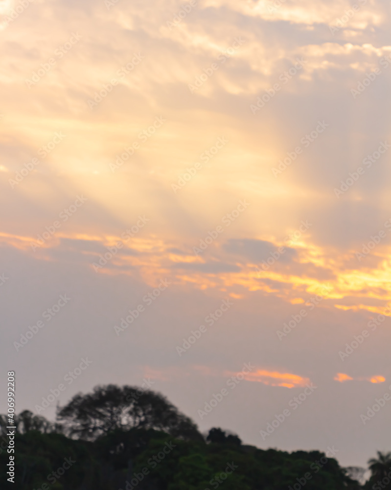 Fototapeta premium SUNSET LIGHTS COLORS WHITE YELLOW
