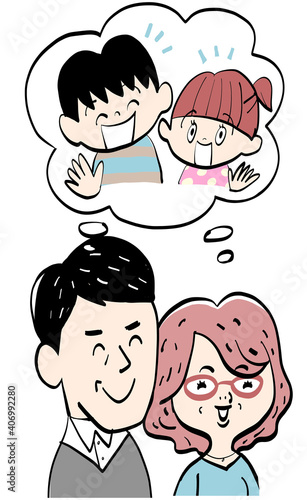 Grandparents thinking of their grandchildren