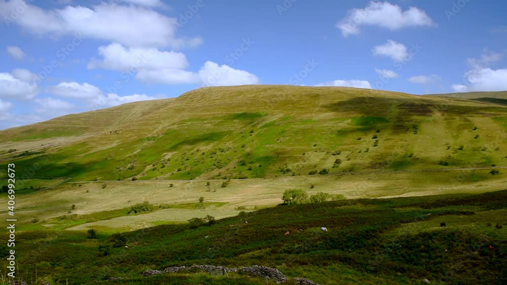 Motion Time Lapse in Brecon Beacons National Park in Wales in England in Europe Motion Time Lapse in Brecon Beacons National Park in Wales in England in Europe