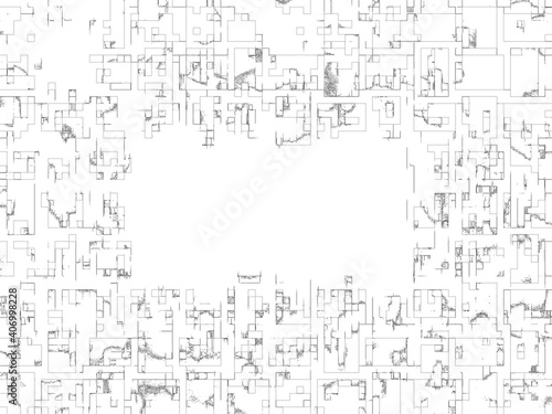 abstract background of a board. Cool creative template. electronic circuit board. Urban style digital metallic backdrop in light silver and black tones. Cool blurred simple detail pattern. 